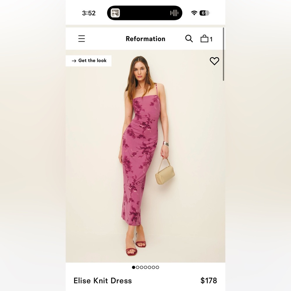 Reformation Elise Dress size M